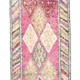 Soft Multicoloe Oushak Runner Rug, 75x397Cm