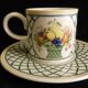 Service de 6 tasses à café en porcelaine Villeroy et Boch modèle Basket lot 1