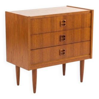 Scandinavian teak chest of drawers from the 1960s.