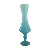 Vase soliflore en opaline bleu
