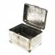 Art Deco sugar bowl, silver-plated brass, Norblin, Poland, 1920s