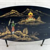 Mid-Century Modern Chinese Paint Coffee Table, 1960s