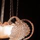 Pink Art Decò Barovier e Toso "Fountain" Pendant Light, Murano Glass, 1940s