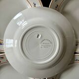 8 Creil Montereau dessert plates