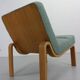 Danish Plywood Lounge Chair by Magnus Olesen,  in mint bouclé