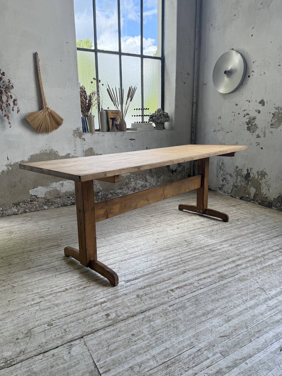 Perriand mountain furniture pine dining table
