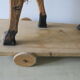 Toy wooden horse with horsehairs early 20th
