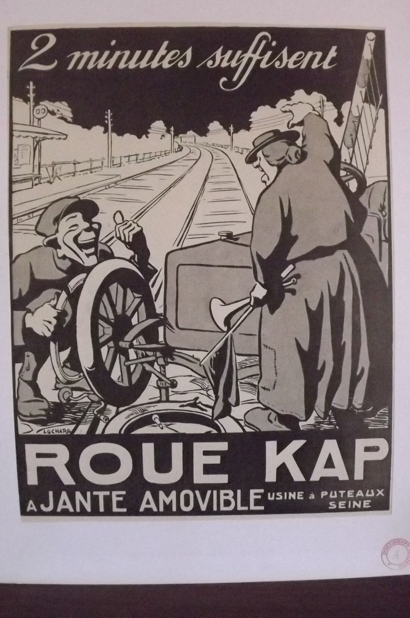 Poster advertising wheel kap 1912 by Lopez