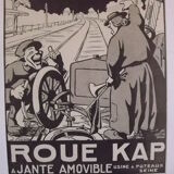 Affiche pub roue kap 1912  par Lochard