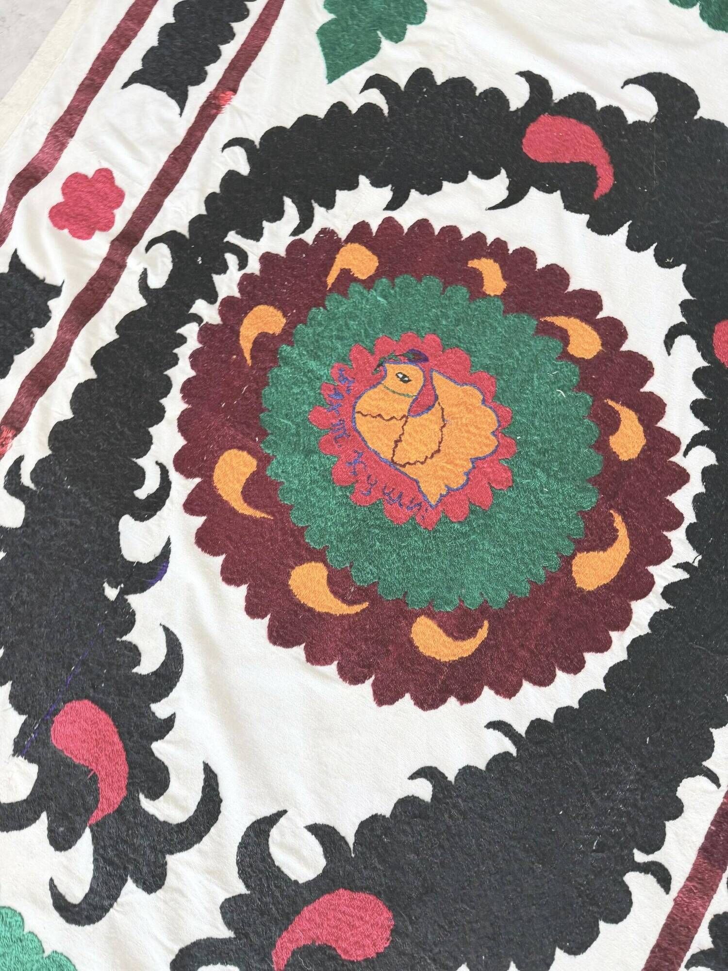 Vintage hand-embroidered tablecloth 120x180 cm