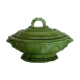 Soup bowl with godrons Aegitna Vallauris glazed earth 1950
