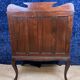 Cylinder desk in mahogany and inlaid marquetry circa 1900