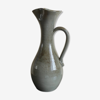 Green vintage ceramic vase