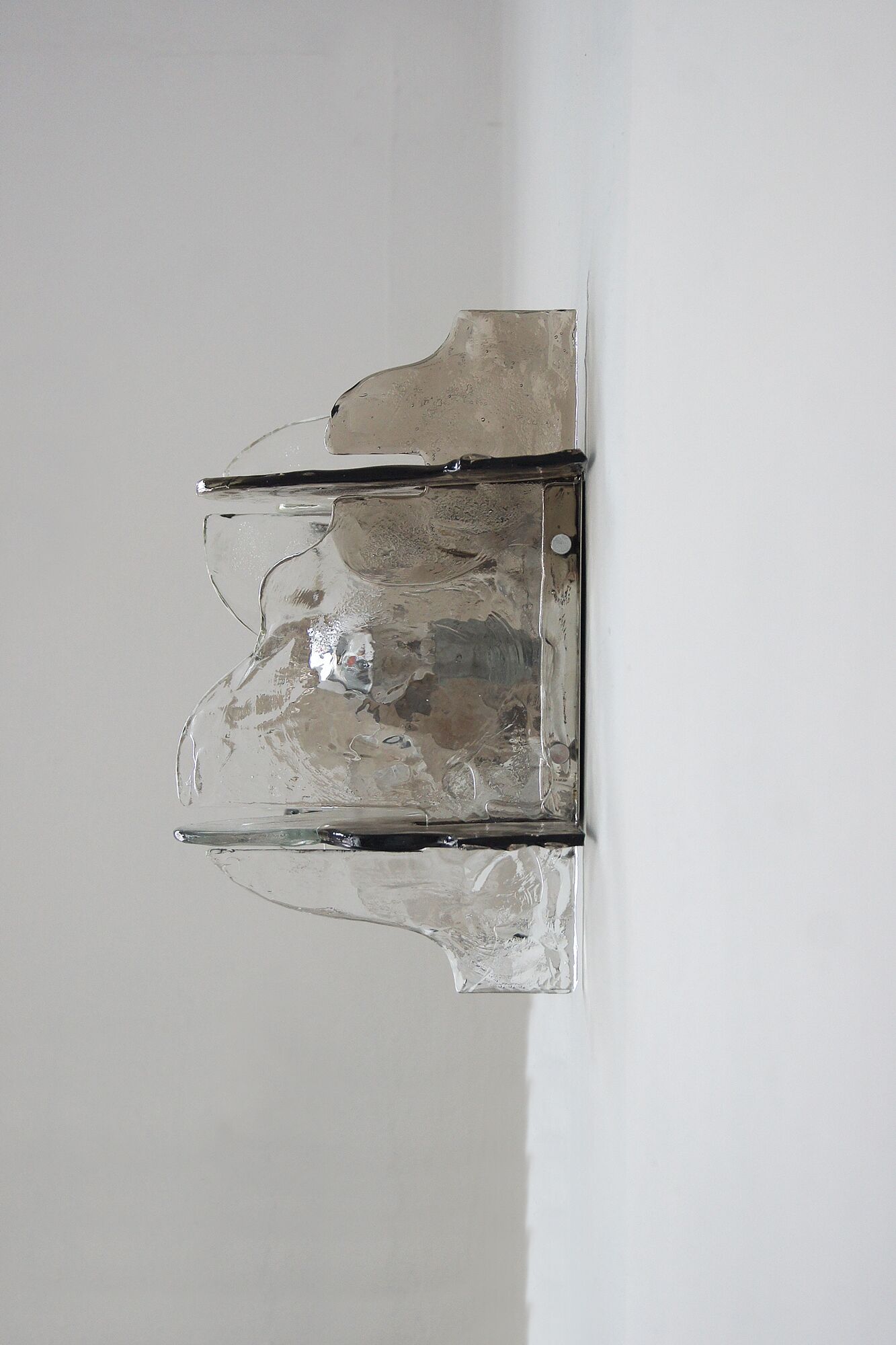 Italian Murano Glass Wall Lamps by Carlo Nason for Mazzega, 1970s, Set of 2