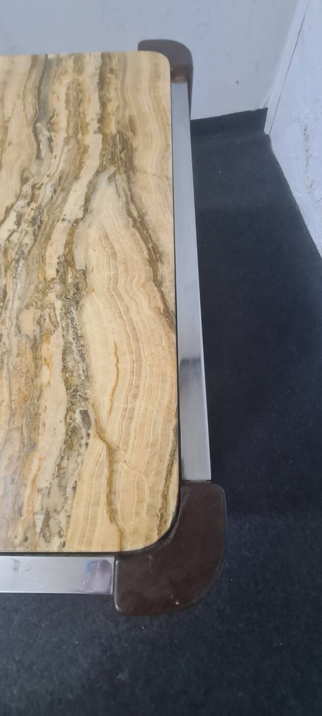 Vintage stone side table