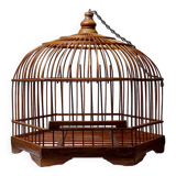 Vintage Chinese Bamboo Decorative Bird Cage