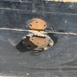 old large wooden trunk / vintage