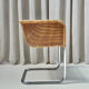 Set of 4 cantilever wicker chairs, attributed to Harvey Probber, USA, 1970s.