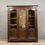 Louis XV style bookcase in solid oak circa 1880