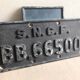 Former SNCF locomotive plate