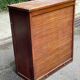 19th century oak notary's folder with curtain