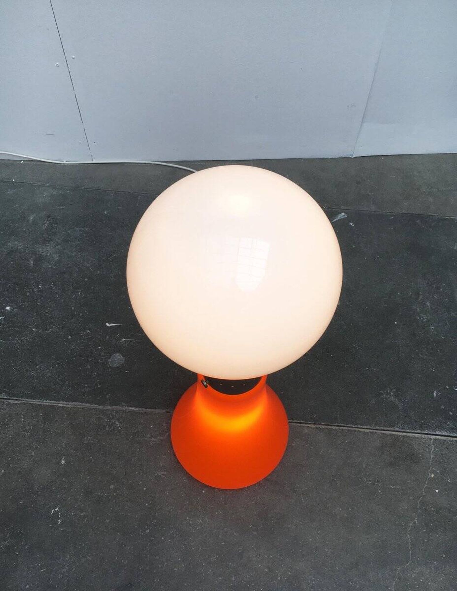 Murano Glass Floor Lamp Model Birillo Mid-Century Italian Space, 1960s