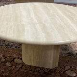 Vintage travertine coffee table from the 70s