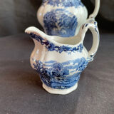 Set of 2 English porcelain pitchers