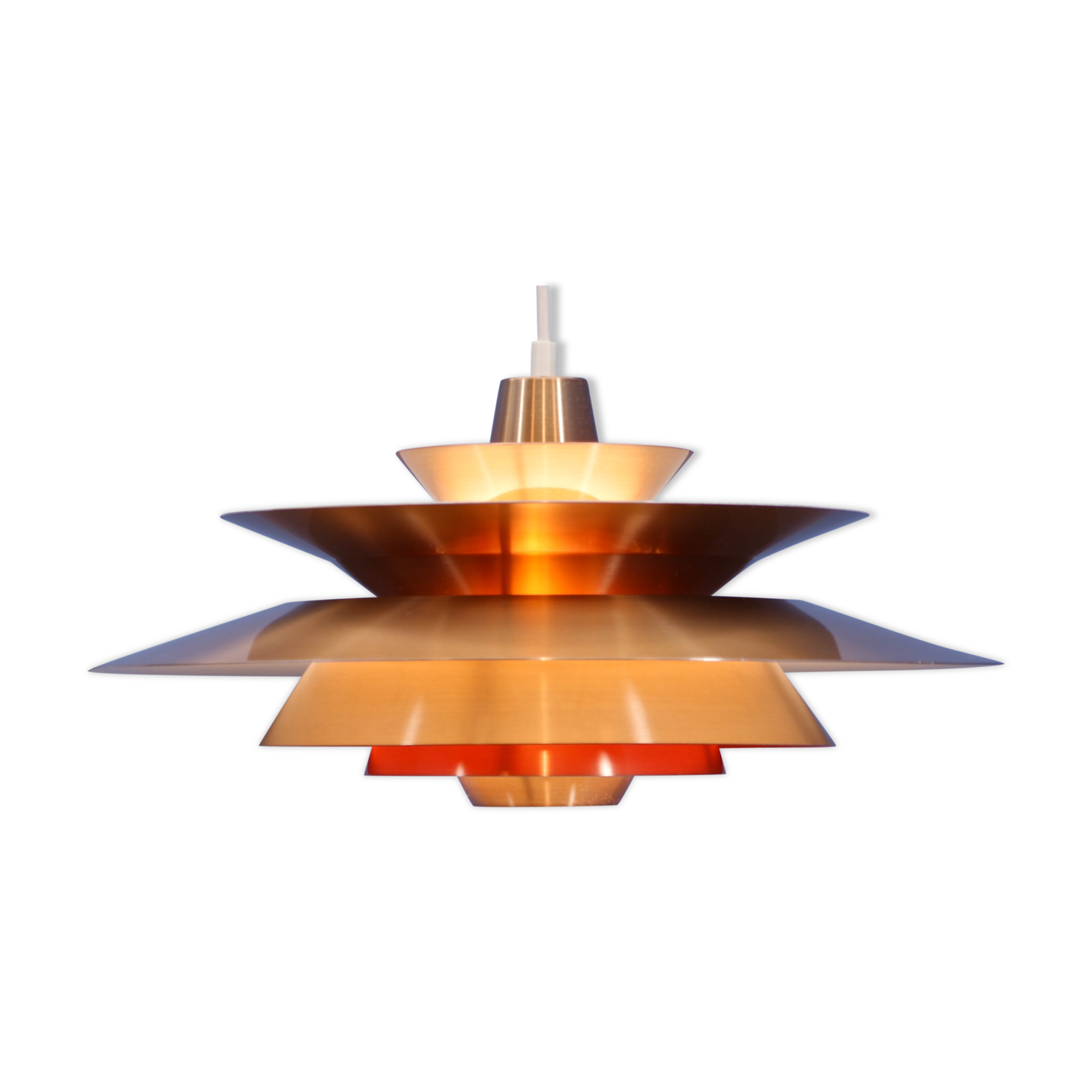 Danish pendant in copper, 1960s