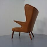 Teak and leather armchair by Svend Skipper for Skippers Møbler, Denmark, 1960s