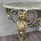 Wall console in wrought iron, 20th century