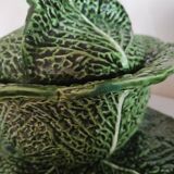 Green Cabbage Barbotine Soup Tureen