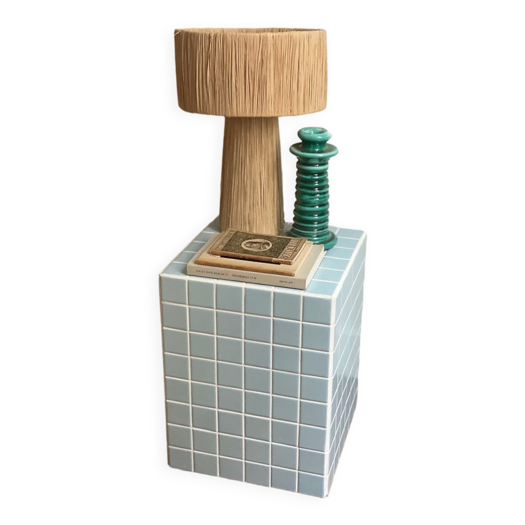 Column - sky blue/white