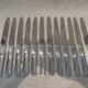 12 silver plated table knives, Christofle Atlantide model