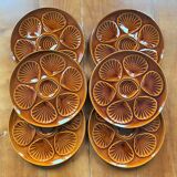 Set of 6 shell plates