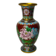 Chine, vase en cloisonné chrysanthèmes début XXème