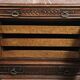Carved wooden trouser cabinet – Twisted columns – Marble top