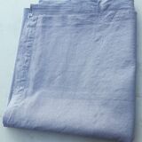 Nappe bleue en toile lin/coton 1m70 x 3m25