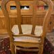 1 caned beech chair, 1950s