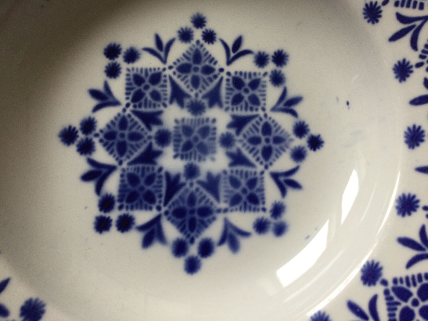 6 hollow plates St Amand decor Fez 2073