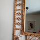 Miroir en bambou vintage