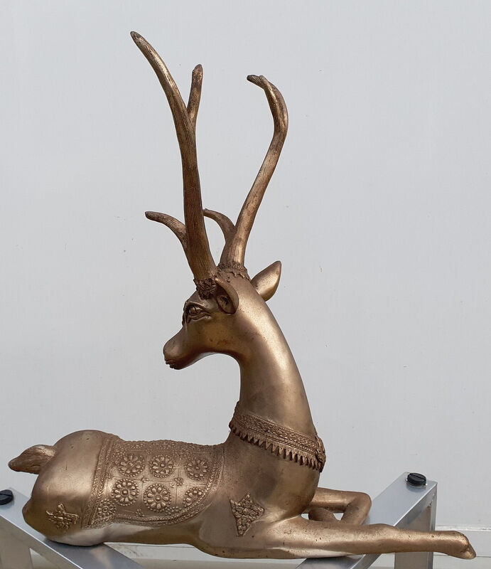 Large Animal Sculpture in Brass