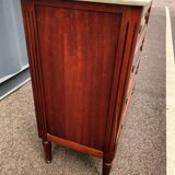 Chest of drawers style louis xvi marble top