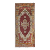 Vintage handmade Turkish rug 105x240 cm