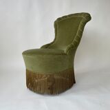 Vintage green bedroom chair