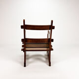 Mid Century Arts & Crafts Oak Lounge Chair, 1950s