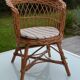 Rattan children's chair from the 60s and 70s