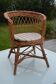 Chaise enfant en rotin, années 60-70