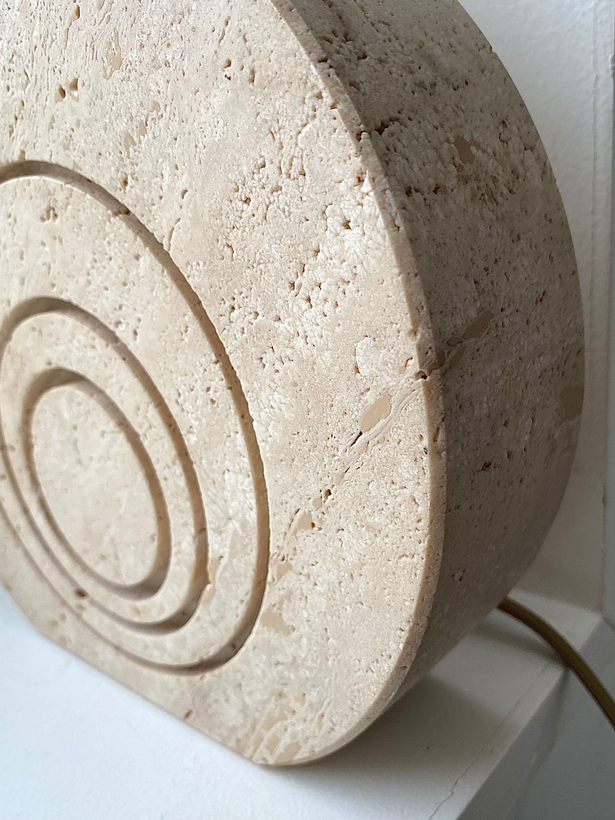 Travertine lamp Fratelli Mannelli