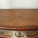 Louis XV style commode in solid oak, 20th century.
